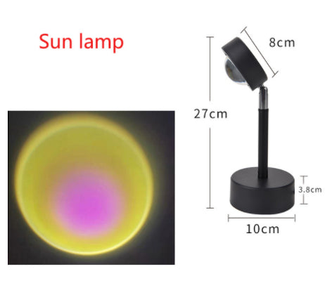 Sunset Lamp LED Live Streaming Led Romantic Rainbow Lamp