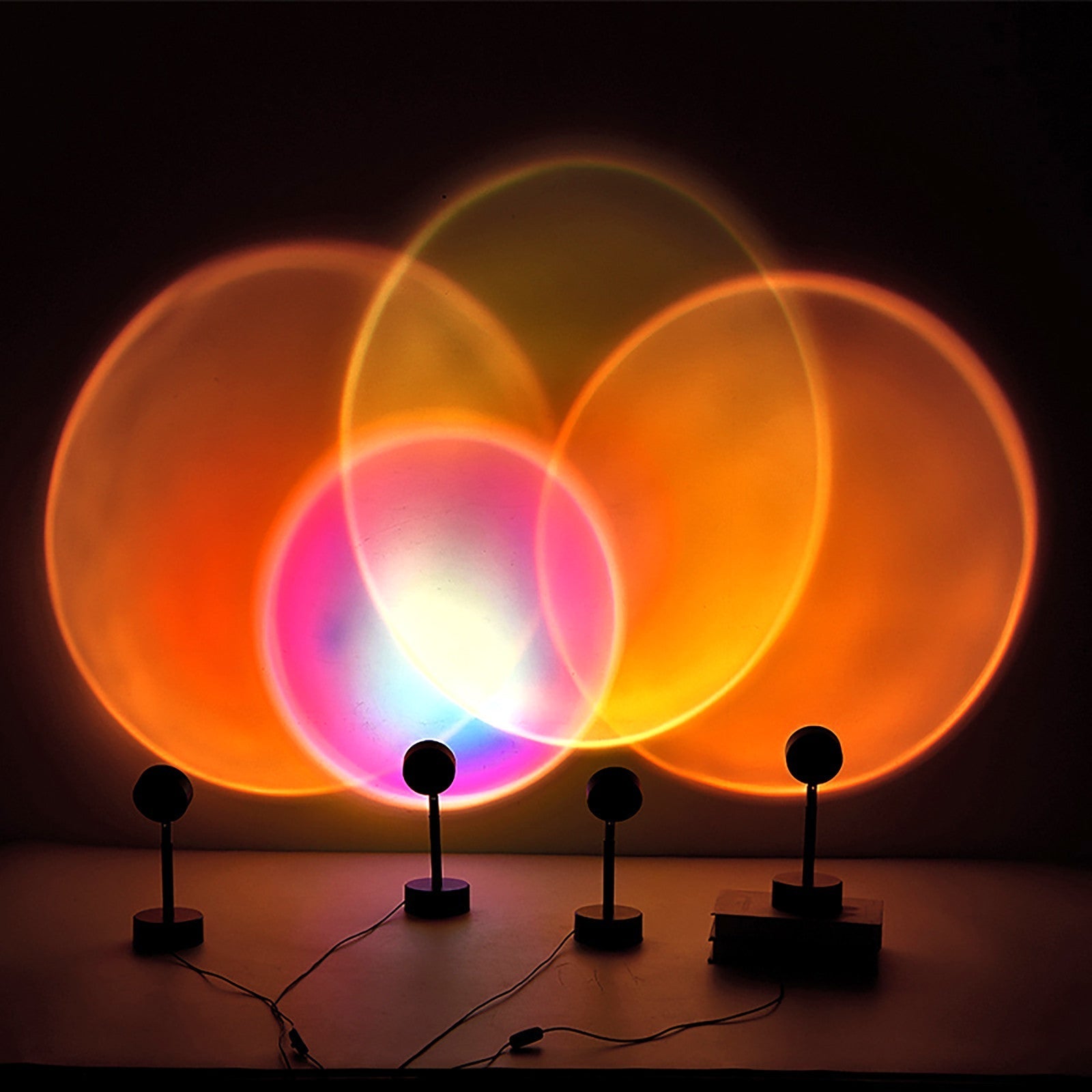 Sunset Lamp LED Live Streaming Led Romantic Rainbow Lamp