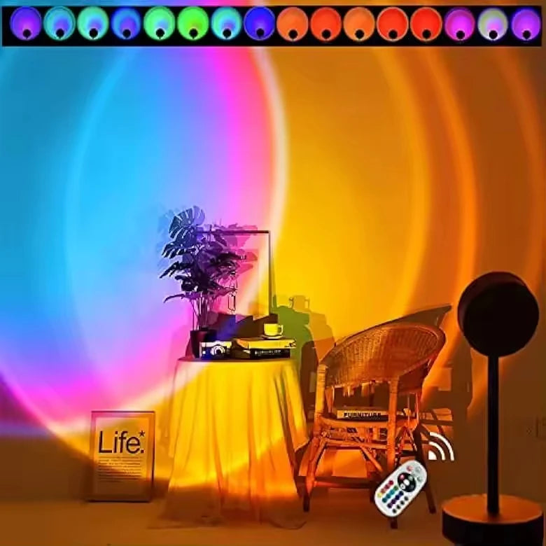 Sunset Lamp LED Live Streaming Led Romantic Rainbow Lamp