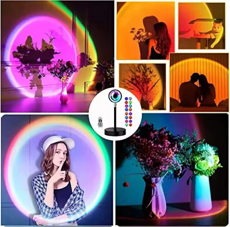 Sunset Lamp LED Live Streaming Led Romantic Rainbow Lamp