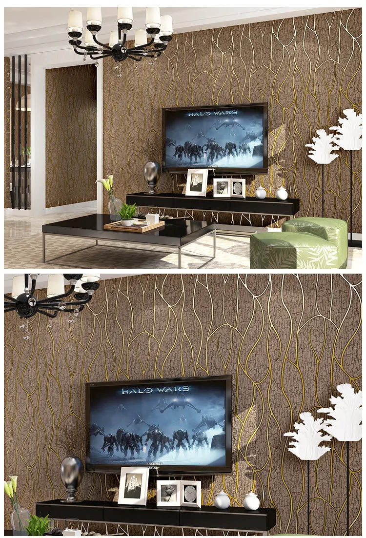 3D Wallpaper Modern Simple Non-Woven Wallpaper 3 D Living Room TV Bedroom Background Wall Home Decor Papel De Parede 3D Paisagem