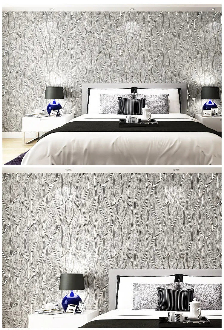 3D Wallpaper Modern Simple Non-Woven Wallpaper 3 D Living Room TV Bedroom Background Wall Home Decor Papel De Parede 3D Paisagem