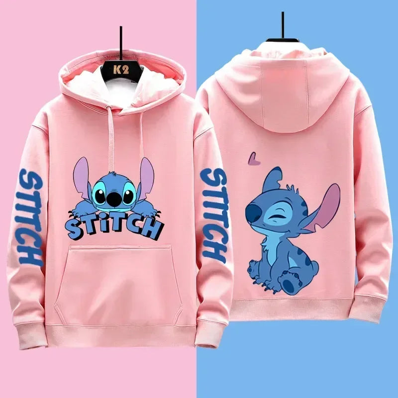 Disney Stitch Verschiedene Paar-Outfits für Männer und Frauen Lässige Sweatshirts Kapuzenjacken und Kleidung