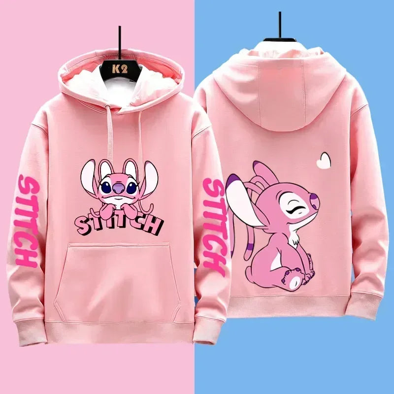 Disney Stitch Diversi abiti da coppia per uomo e donna Felpe casual Giacche con cappuccio e vestiti