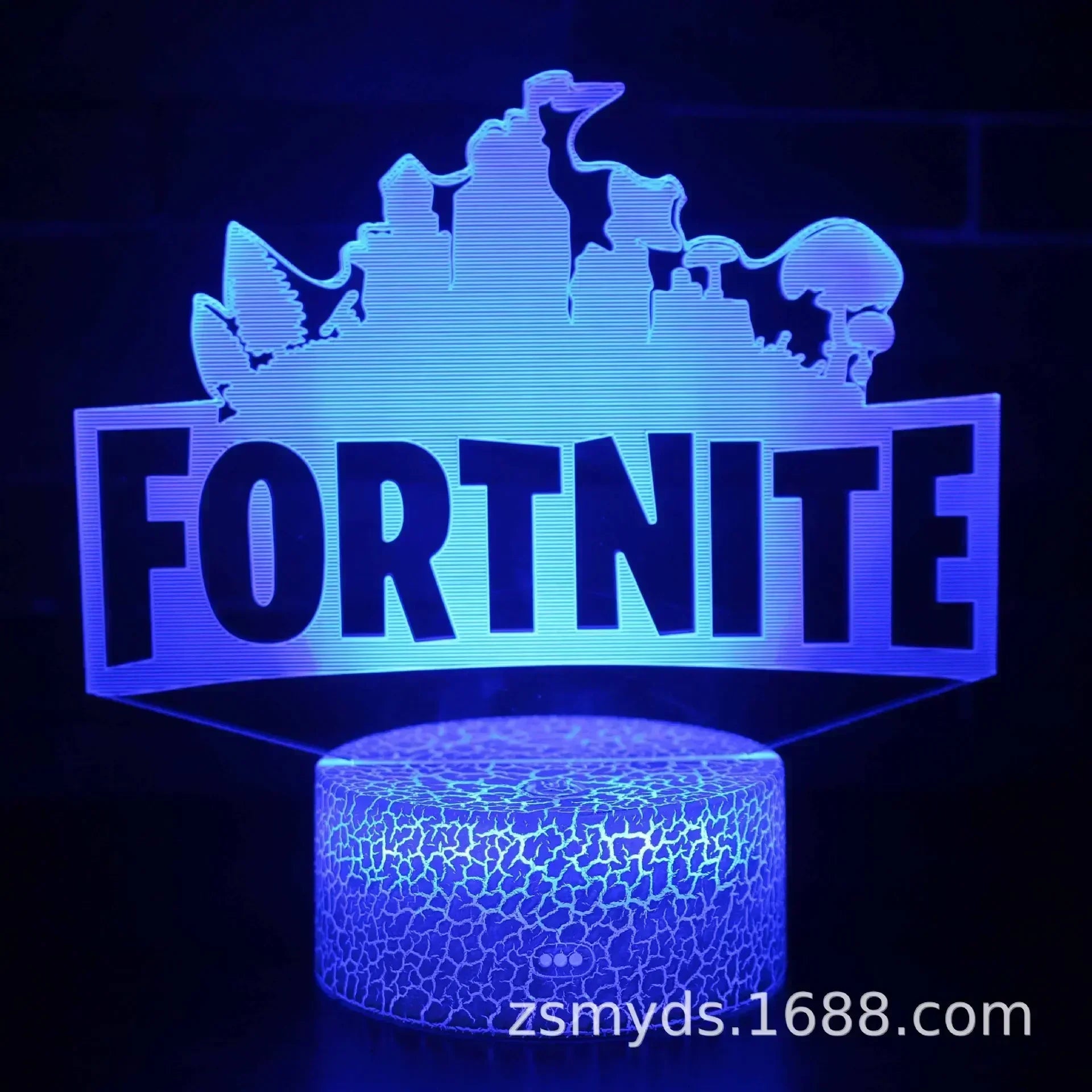 Fortnite 3D Illusion Lamp Game Setup Patterns LED Night Light Gamer