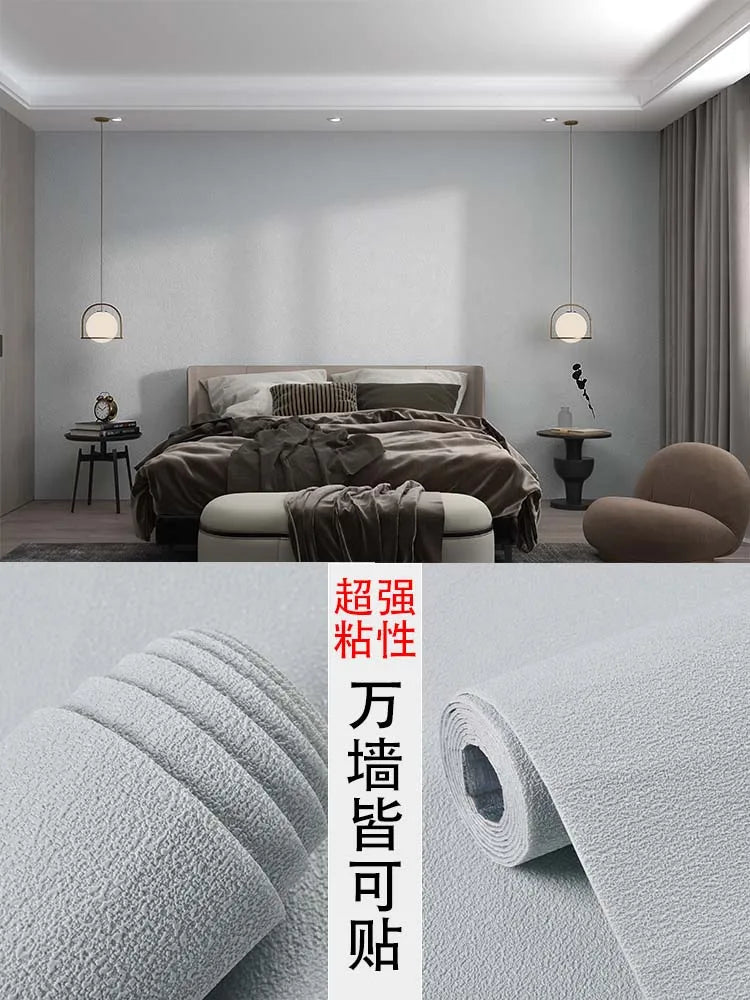 Wallpaper self-adhesive bedroom waterproof, moisture-proof and ugly wallpaper wall stickers cement wall stickers rough room