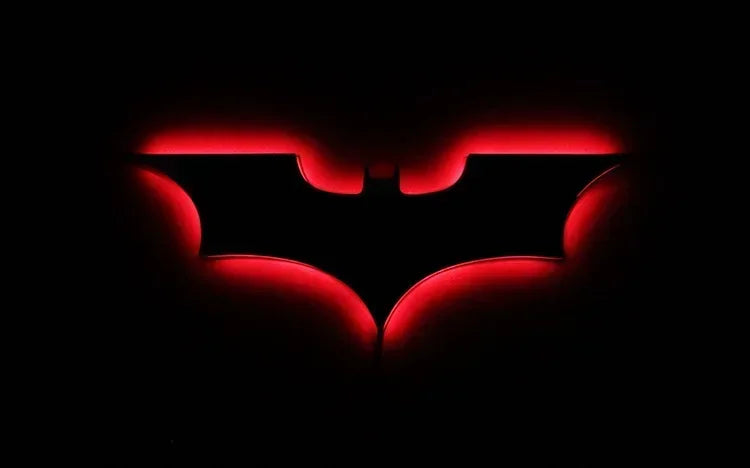 Batmanes Night Light Cool Remote Control Multi Color 3D Creative Bat Atmosphere Home Decoration Bedroom Wall Hanging Lamp