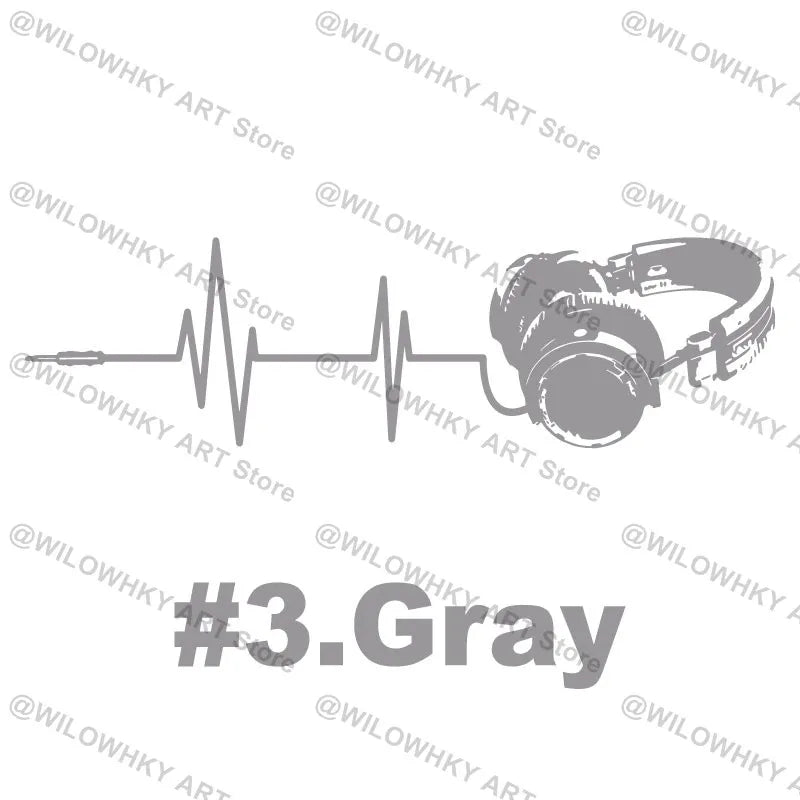 Headphone Wall Stickers Game Music Headphone Game Music Lovers