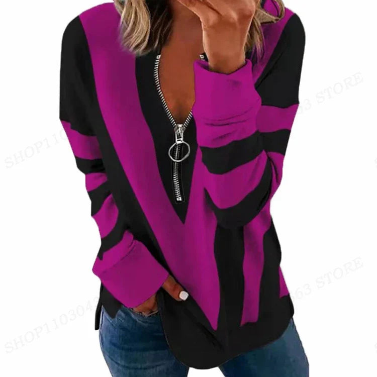 Geometrische Stern Hoodies Frauen Mode Zipper Hoodies Y2k Casual Sweatshirt Zip Up Hoodie Übergroßen Sudaderas Crewneck Mäntel Mädchen