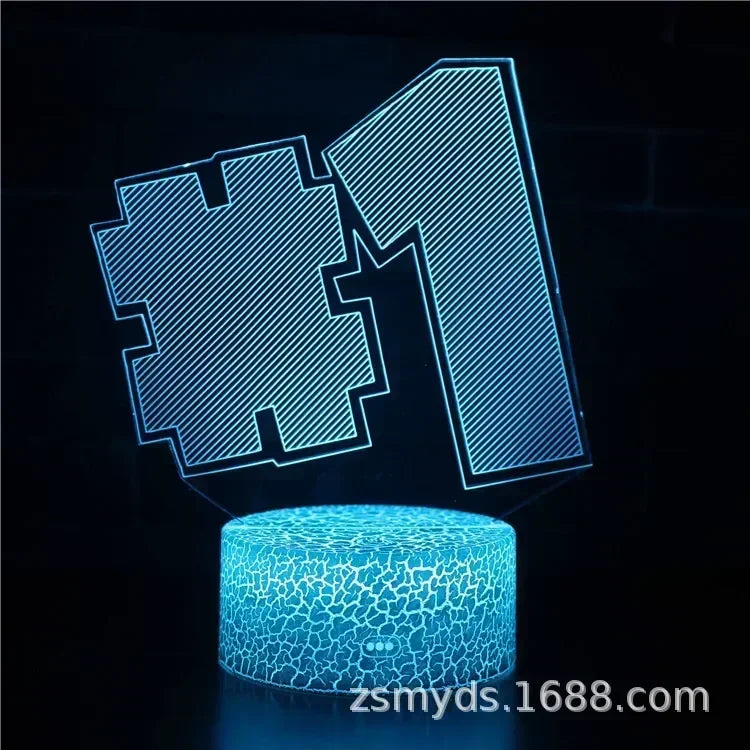 Fortnite 3D Illusion Lamp Game Setup Patterns LED Night Light Gamer