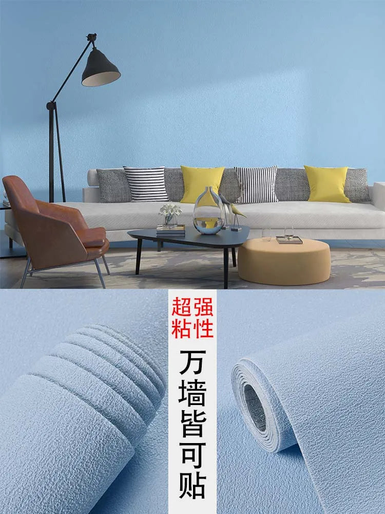 Wallpaper self-adhesive bedroom waterproof, moisture-proof and ugly wallpaper wall stickers cement wall stickers rough room