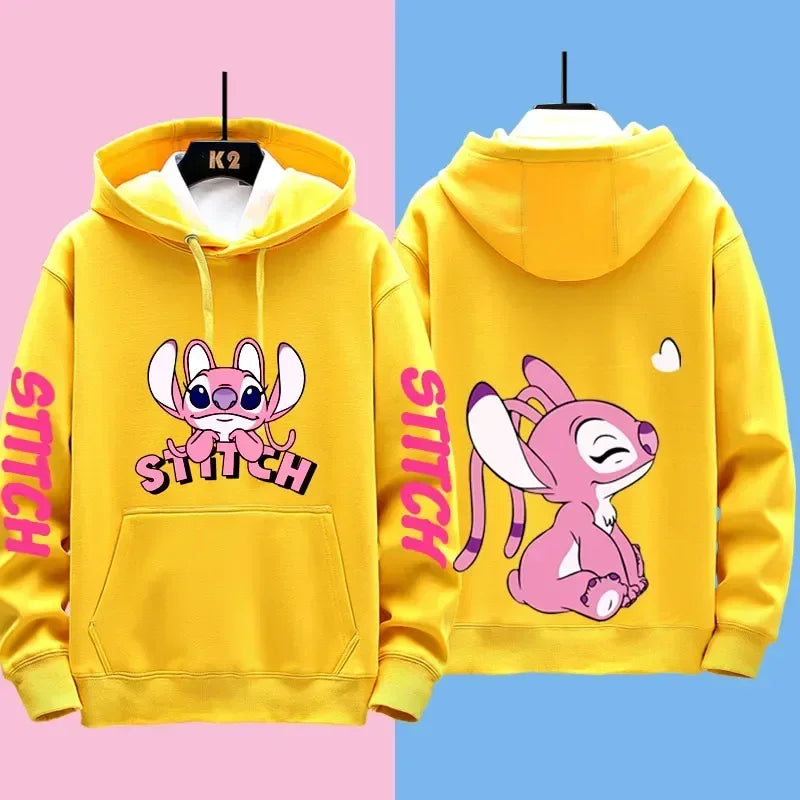 Disney Stitch Different Couple Outfits for Men and Women Casual Sweatshirts Hooded Jackets and Clothes