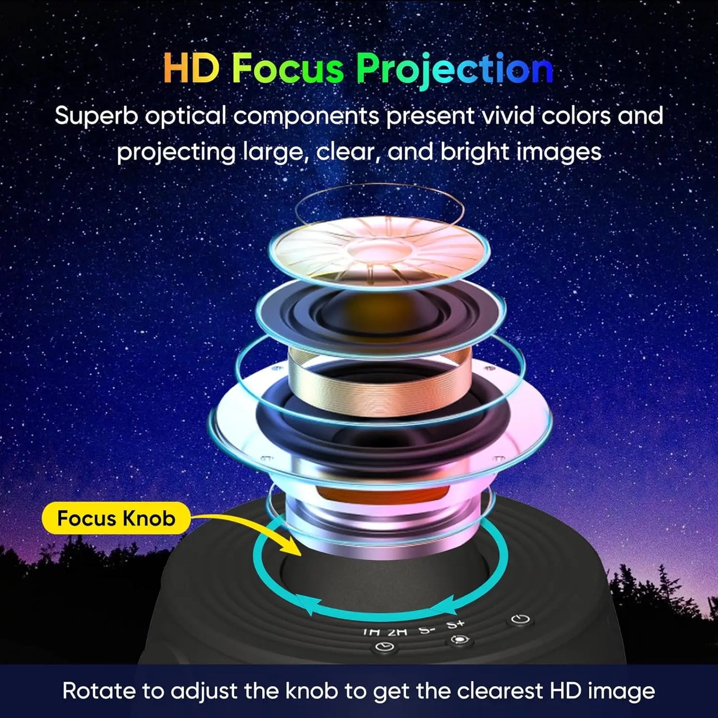 12 in 1 Star Projector Night Light 4K HD Planetarium Projector for Kids Room Valentines Gift 360° Rotate Galaxy Projector Lamp