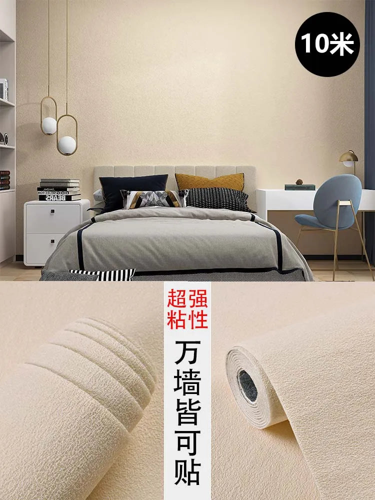 Wallpaper self-adhesive bedroom waterproof, moisture-proof and ugly wallpaper wall stickers cement wall stickers rough room