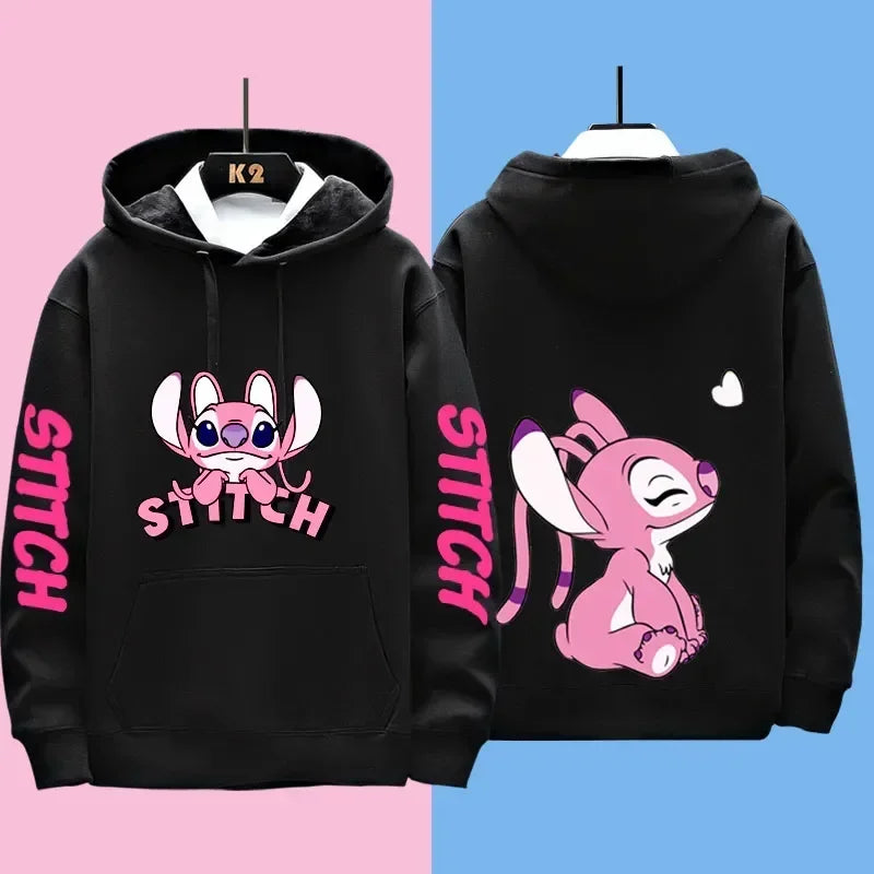 Disney Stitch Verschiedene Paar-Outfits für Männer und Frauen Lässige Sweatshirts Kapuzenjacken und Kleidung