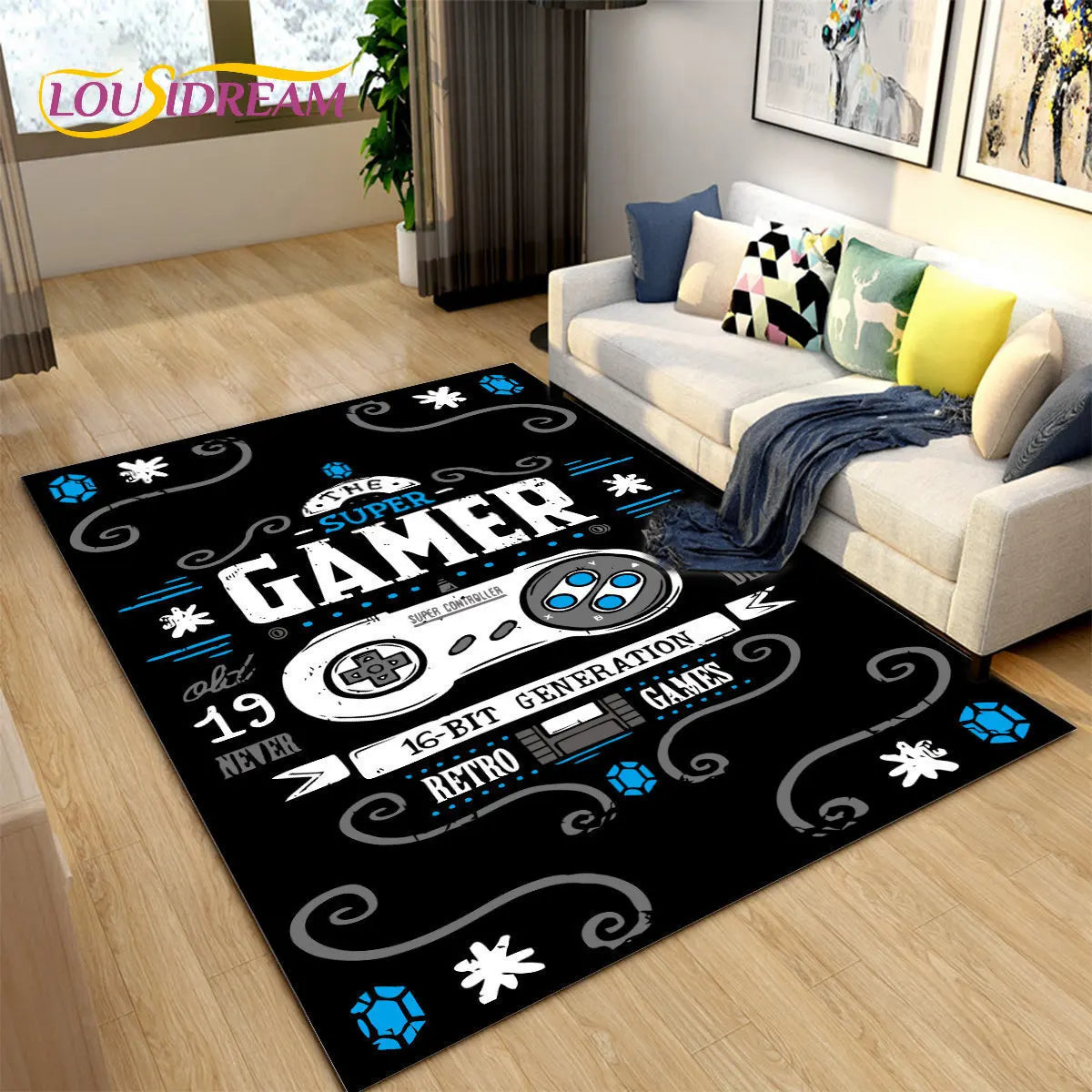 Game Controller Area Rug