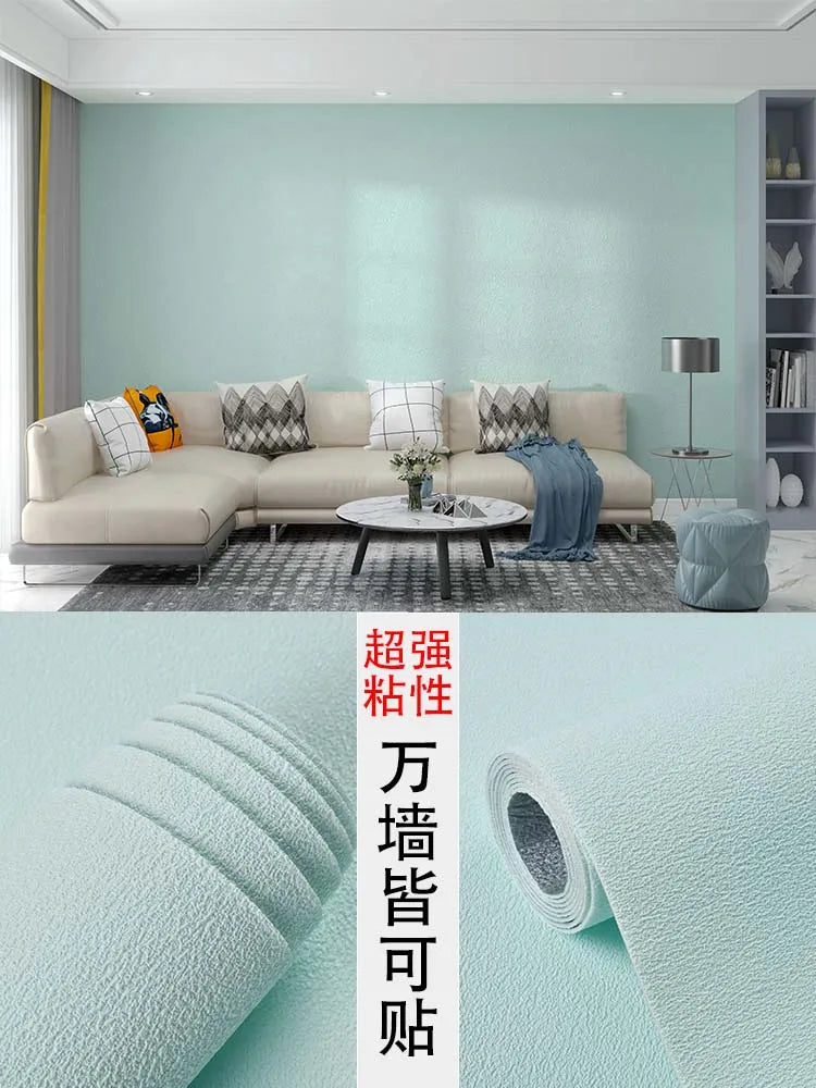 Wallpaper self-adhesive bedroom waterproof, moisture-proof and ugly wallpaper wall stickers cement wall stickers rough room